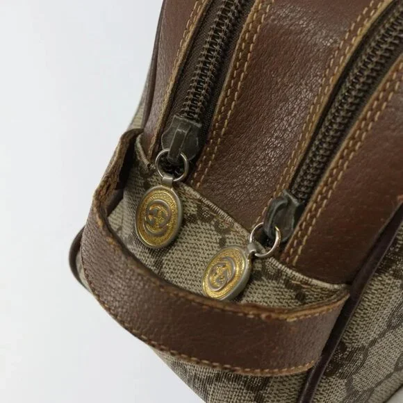 GUCCI GG Supreme Clutch Bag PVC Leather Beige Gold 014 58 6086 Auth bs31128 - Picture 11 of 16